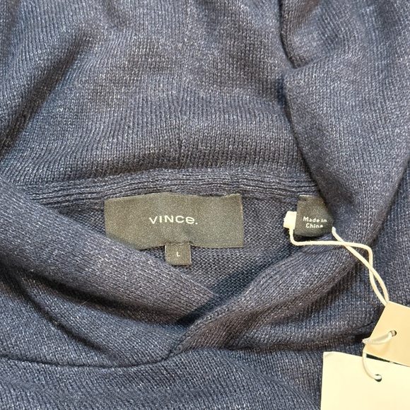 New Vince Linen Hooded Sweater NWT Men's L - Picture 6 of 6